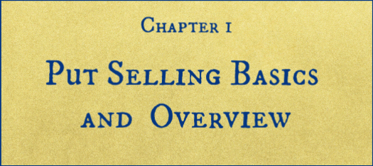 Chapter 1 - Put Selling Basics and Overview